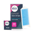 Expert Cold Wax Strips for Sensitive Skin - Legs & Body, 20 strips