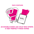 Body & Legs Cold Wax Strips for Sensitive Skin, Pack of 40