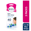 Face Cold Wax Strips for Sensitive Skin, Pack of 120