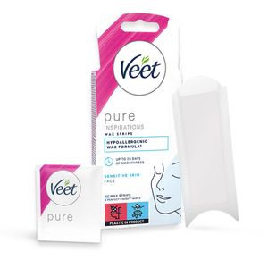 Pure inspirations Cold Wax Strips for Sensitive Skin - Face, 40 strips